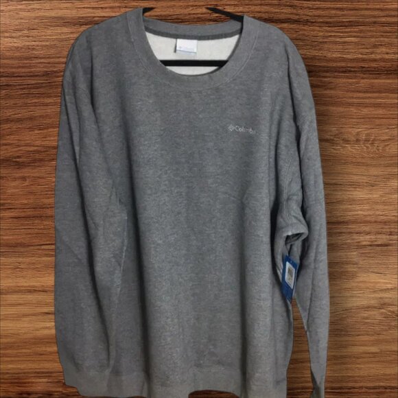 Columbia GRAY Men's Size 4XT Crew Neck Sweatshirt NEW With Tag UNISEX 4XT - Picture 2 of 7